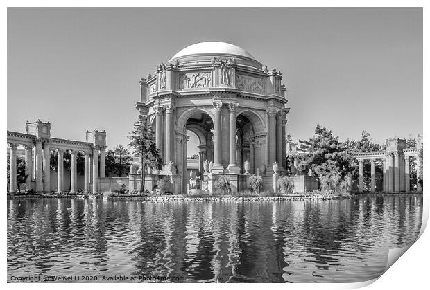 Palace of Fine Arts Print by Weiwei Li