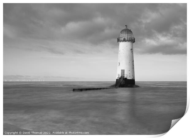 Majestic North Wales Lighthouse Print by David Thomas