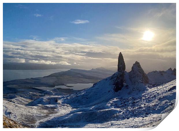 The Old Man of Storr Print by Donna Jack