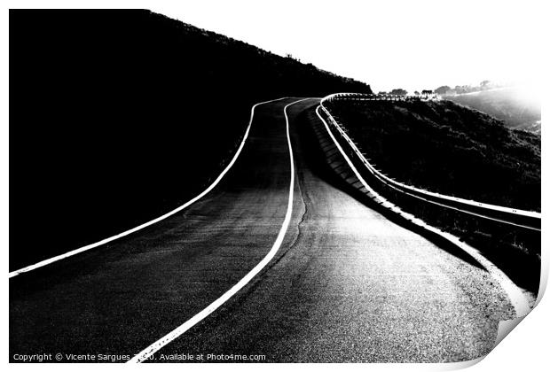 Road to the light Print by Vicente Sargues