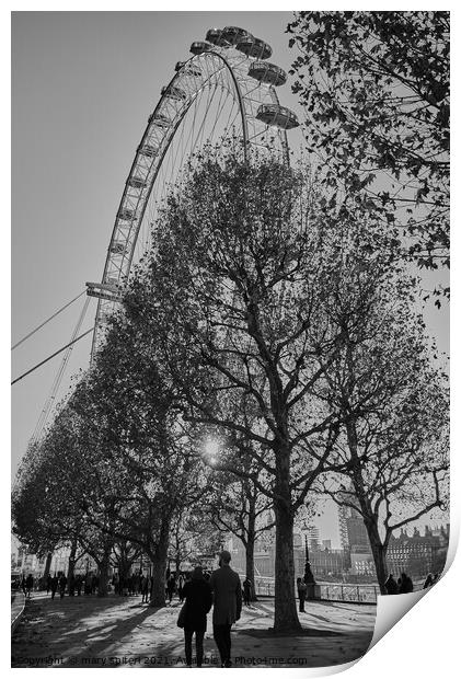 London Eye  Print by mary spiteri