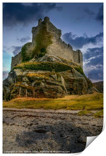 Majestic Castle Tioram Print by Don Nealon