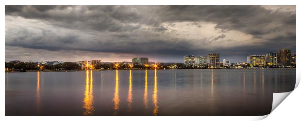 Dusk at Cotton Tree Print by Pete Evans