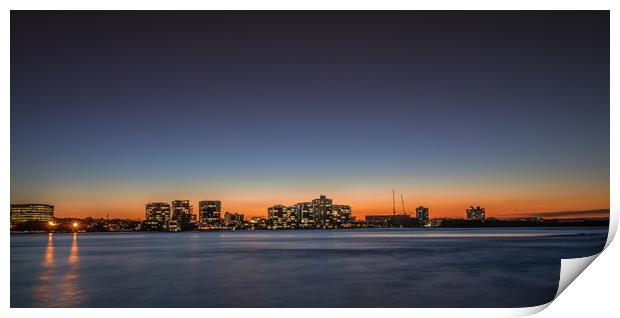 Sunset at Cotton Tree Print by Pete Evans
