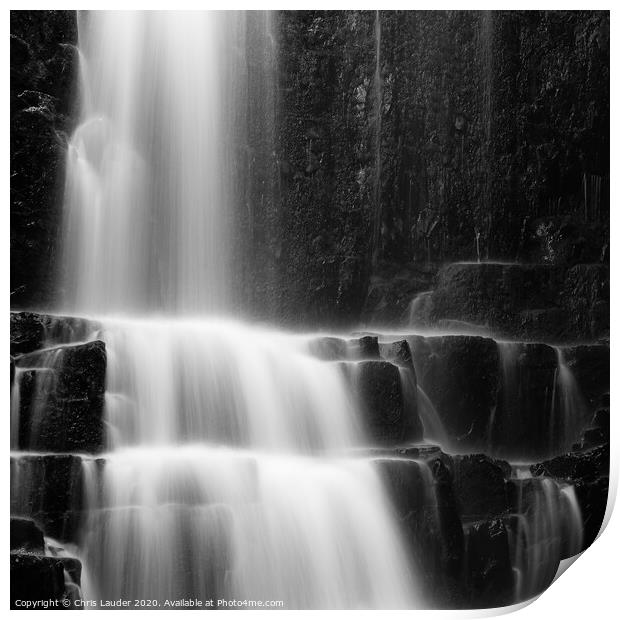 Waterfall details Print by Chris Lauder
