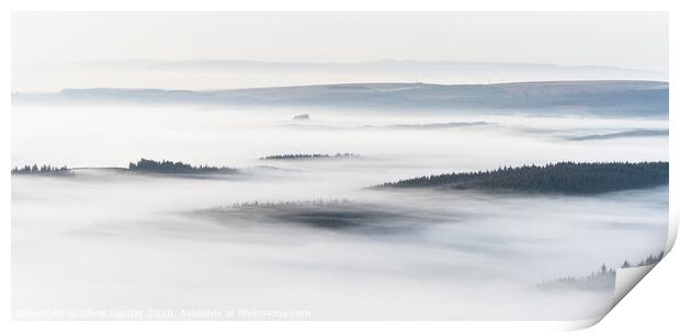 Mystical Aberfoyle Mists Print by Chris Lauder