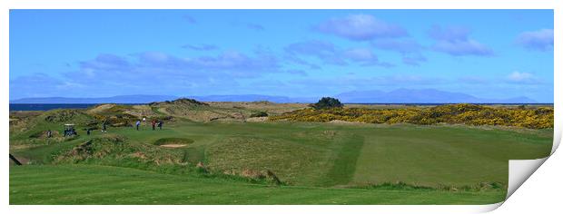 Royal Troon Postage Stamp and Arran Print by Allan Durward Photography