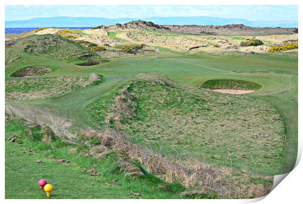 123yard Postage Stamp at Troon Print by Allan Durward Photography