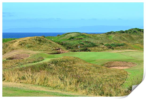 Postage Stamp at Royal Troon Scotland Print by Allan Durward Photography