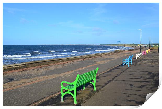 View of the Clyde from Prestwick benches Print by Allan Durward Photography