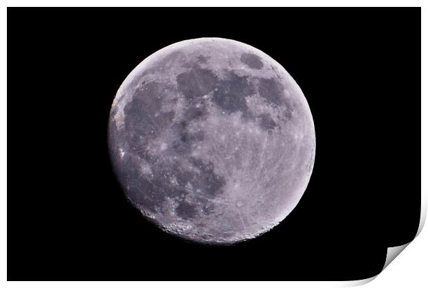 A full moon Print by Allan Durward Photography