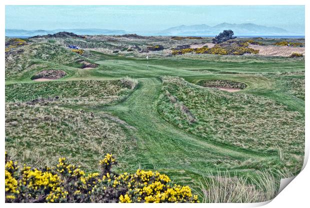 Postage Stamp at Royal Troon Print by Allan Durward Photography