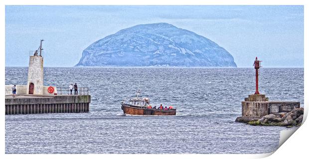 Glorious coming home to Girvan Print by Allan Durward Photography
