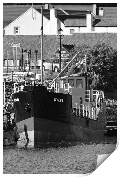 "MV Kyles", Clyde coaster, Irvine Print by Allan Durward Photography