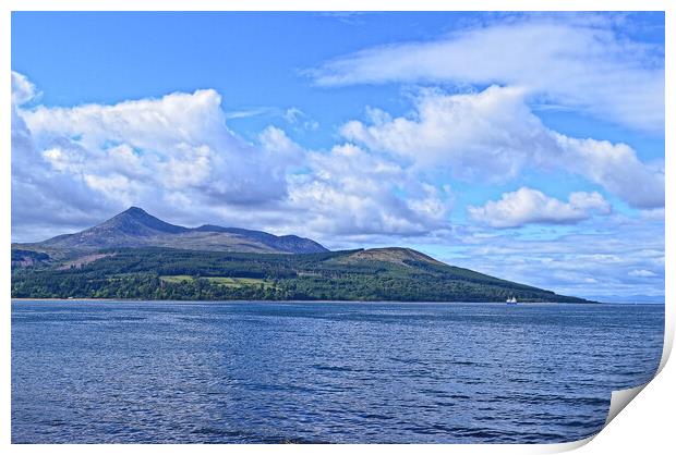 Goat Fell on the lovely Isle of Arran Print by Allan Durward Photography