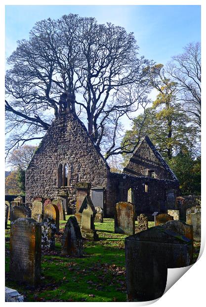 Alloway auld kirk, South Ayrshire Print by Allan Durward Photography