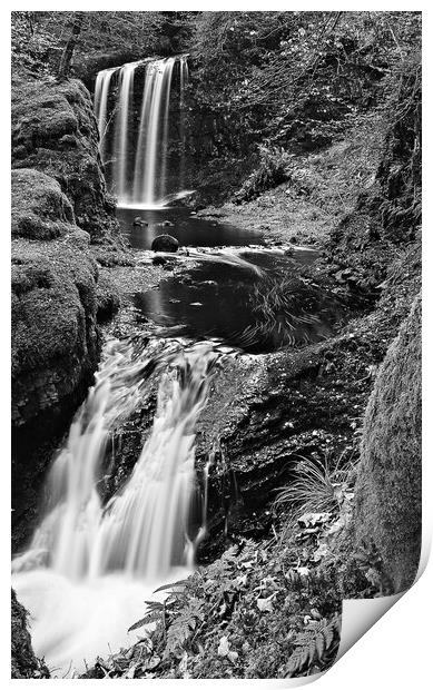 Dalcairney falls, Dalmellington, East Ayrshire Print by Allan Durward Photography