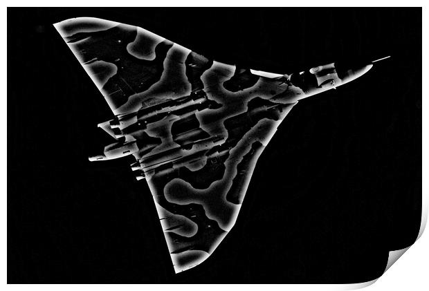 Avro Vulcan B2  (Abstract) Print by Allan Durward Photography
