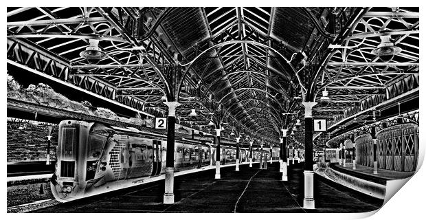 Wemyss bay railway station (Abstract)  Print by Allan Durward Photography
