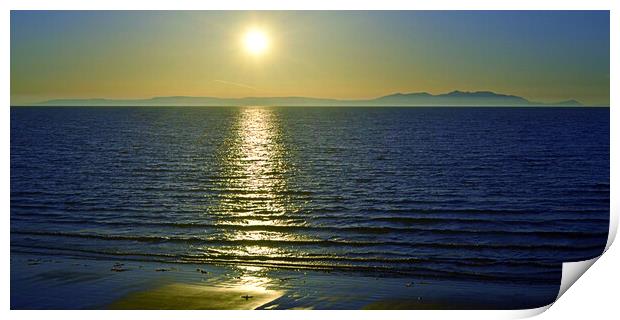 Beautiful Isle of Arran sunset Print by Allan Durward Photography