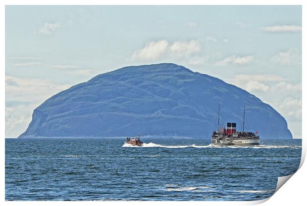 Waverley paddle steamer and the RNLI Print by Allan Durward Photography