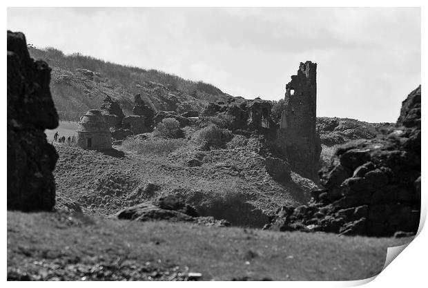 Dunure Castle, South Ayrshire Print by Allan Durward Photography