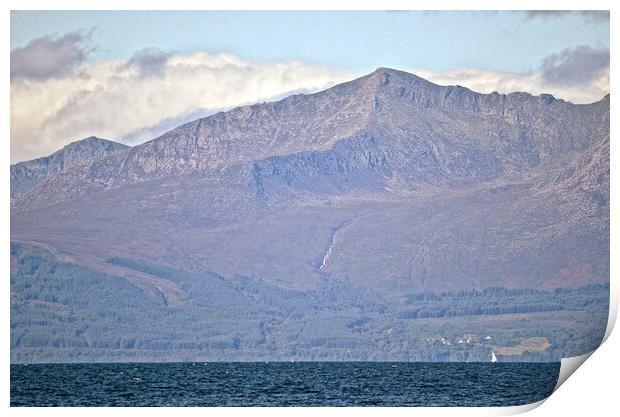 Isle of Arran highest peak, Goat Fell Print by Allan Durward Photography