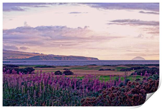 Ayrshire coast from Prestwick Print by Allan Durward Photography