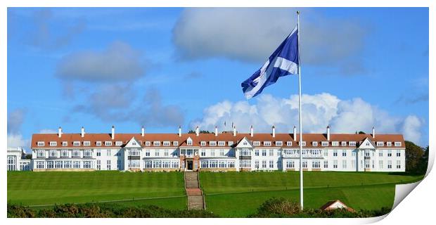 The majestic Trump Turnberry Hotel Print by Allan Durward Photography