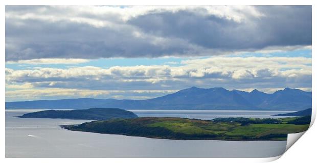 Cumbraes and Arran Print by Allan Durward Photography