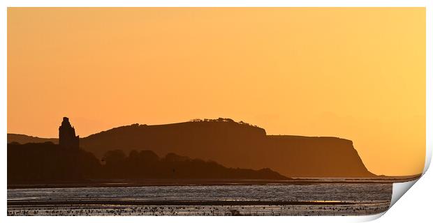 Greenan Castle and Heads of Ayr Print by Allan Durward Photography
