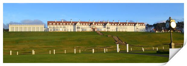 Turnberry Hotel in low winter sun Print by Allan Durward Photography