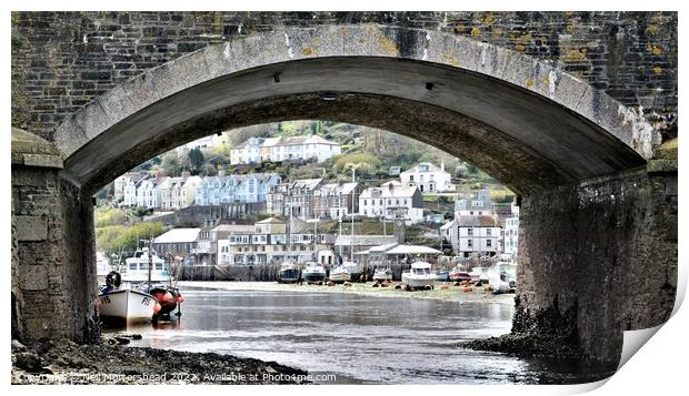 West Looe At Low Tide. Print by Neil Mottershead