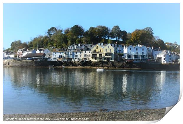 Reflections Of Fowey. Print by Neil Mottershead