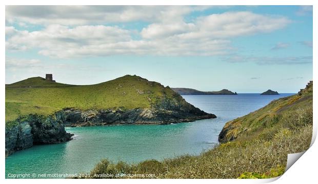 Port Quin, Cornwall. Print by Neil Mottershead