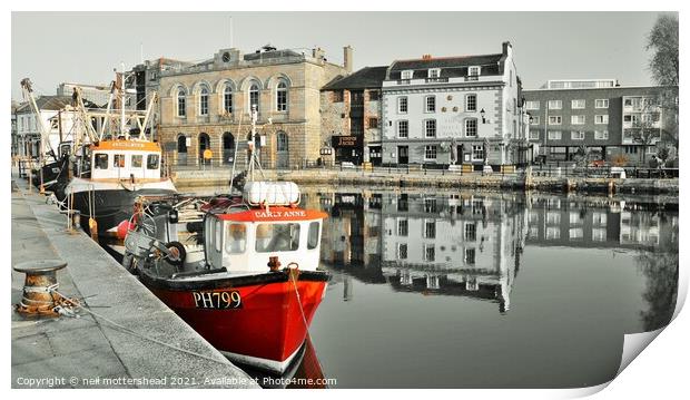The Old Custom House, Plymouth, Devon. Print by Neil Mottershead