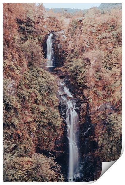 Glenashdale Falls, Arran Print by Gavin Liddle