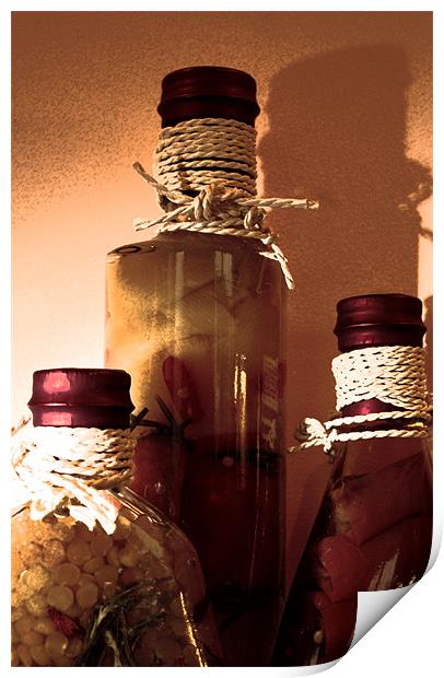 Bottles Print by Gavin Liddle