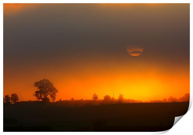 Misty Sunrise Print by Gavin Liddle