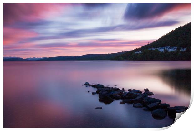 Loch Rannoch Sunset Print by Gavin Liddle