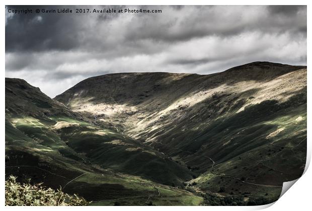 Great Rigg Valley, Grasmere, Lake District Print by Gavin Liddle