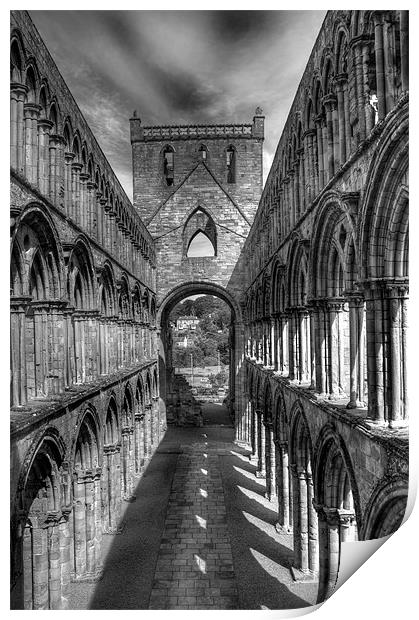 Jedburgh Abbey 2 Print by Gavin Liddle