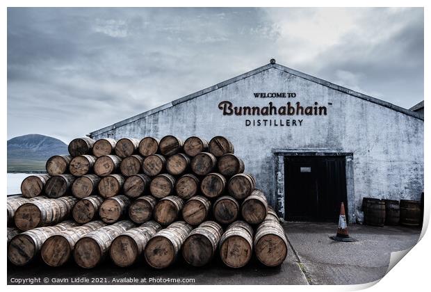 Bunnahabhain, Isle of Islay Print by Gavin Liddle
