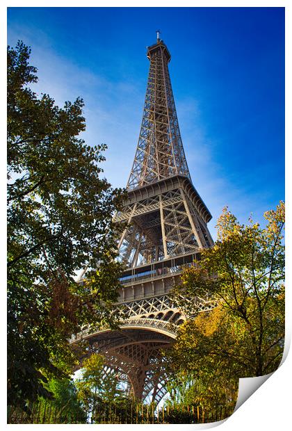 The Majestic Eiffel Tower Print by Jesus Martínez