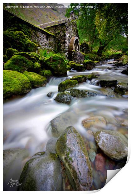 Old Mill Print by Lauren McEwan