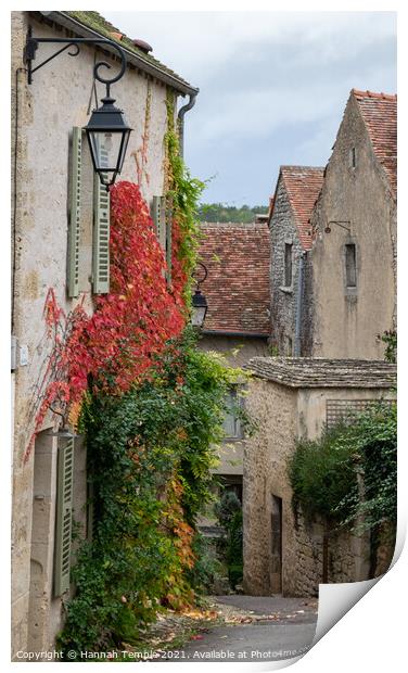 French Alleyway Print by Hannah Temple