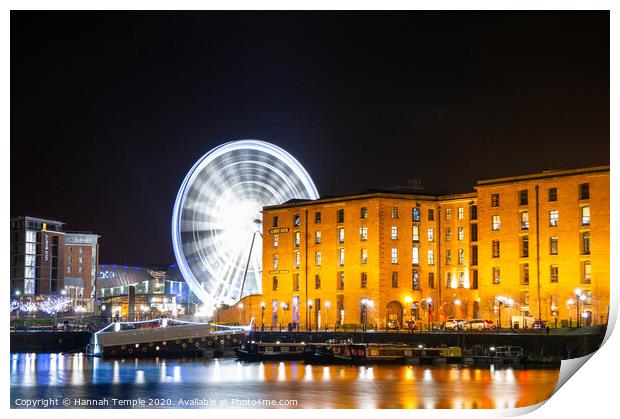 Liverpool Docks  Print by Hannah Temple