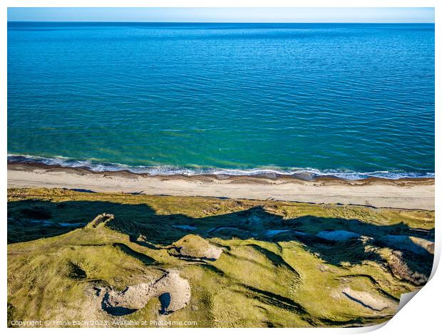 Svinkllovene dunes at the North Sea coast in Thy Denmark  Print by Frank Bach
