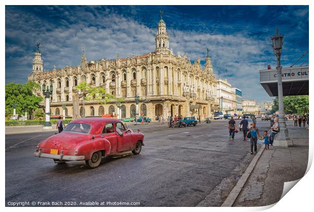 Capitol parliament building in Havana, Cuba Print by Frank Bach