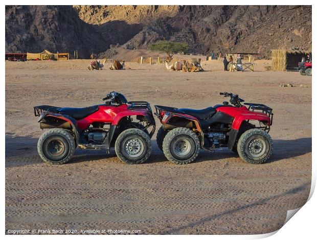 Buggy cars in the Sinai desert  Print by Frank Bach